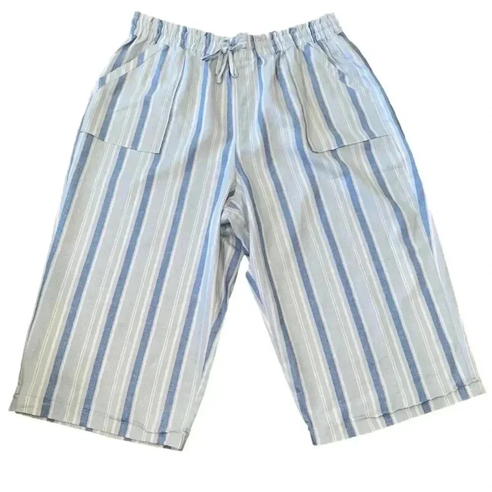 Gloria Vanderbilt NWT Size 22 Crop Pants Linen